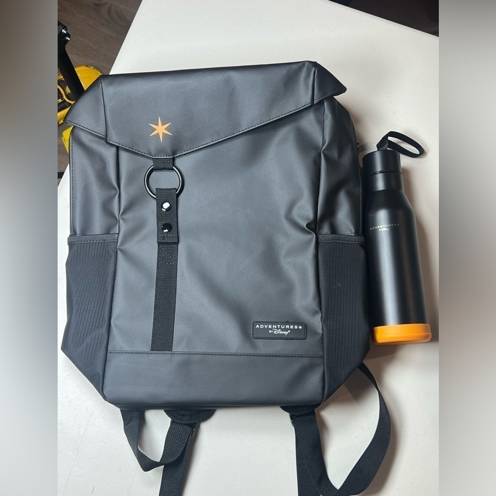 Adventures by Disney Black Backpack with Matching Water Bottle Black